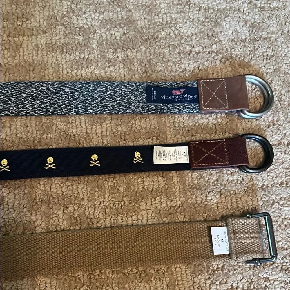 Chic Blue and Black Belt Set Men M, Boys L, and Boys 12 - Picture 3 of 11